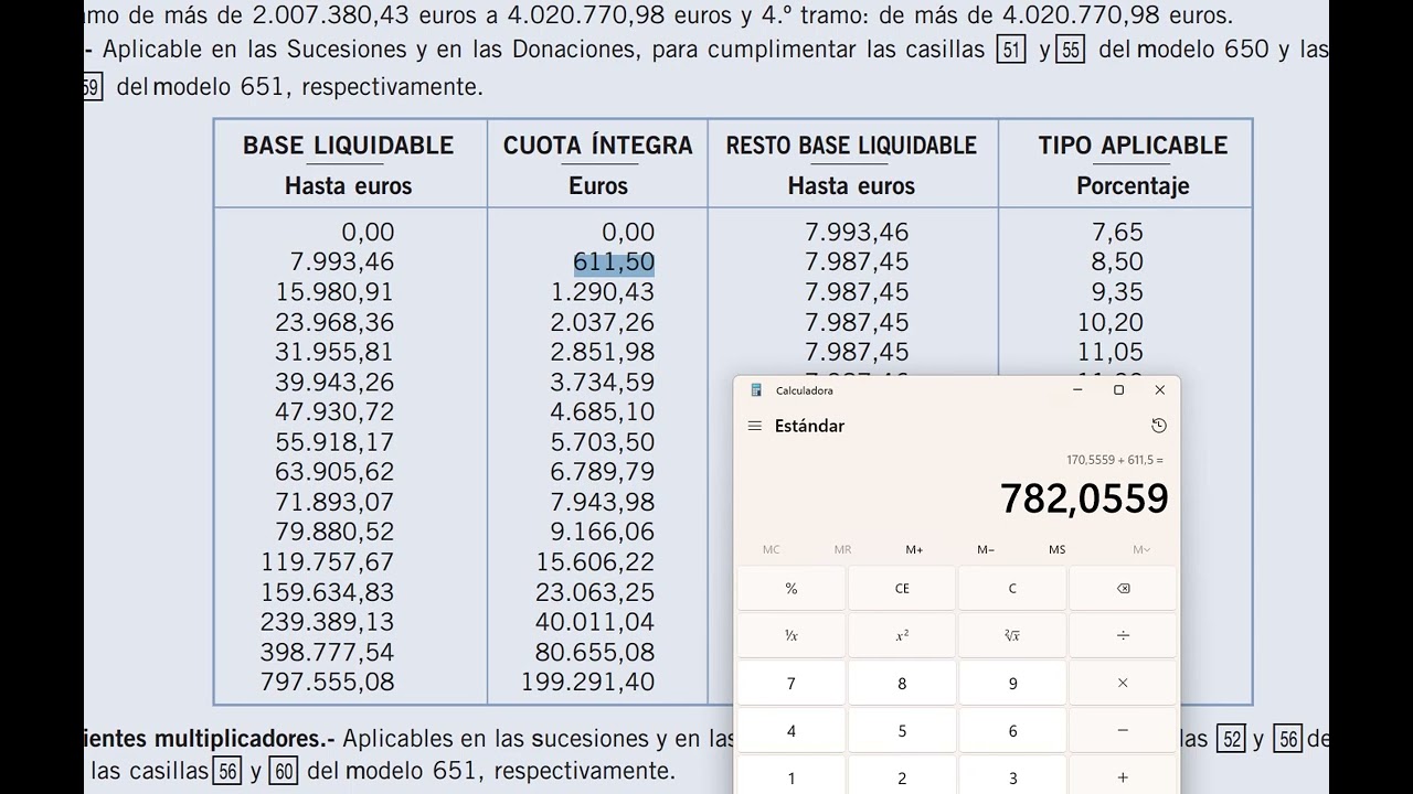 Cálculo del impuesto de sucesión en Castilla y León
