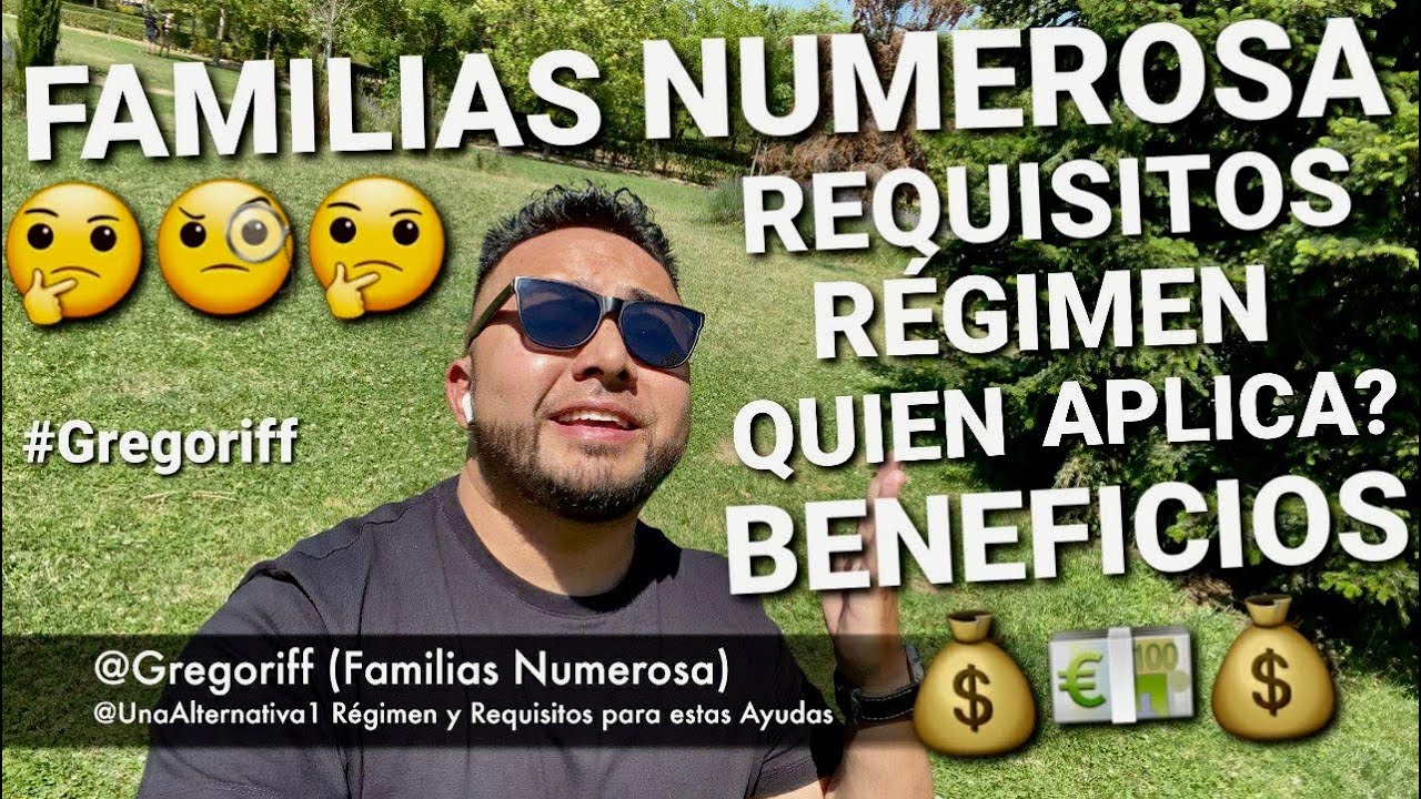 Cuándo se considera familia numerosa en España