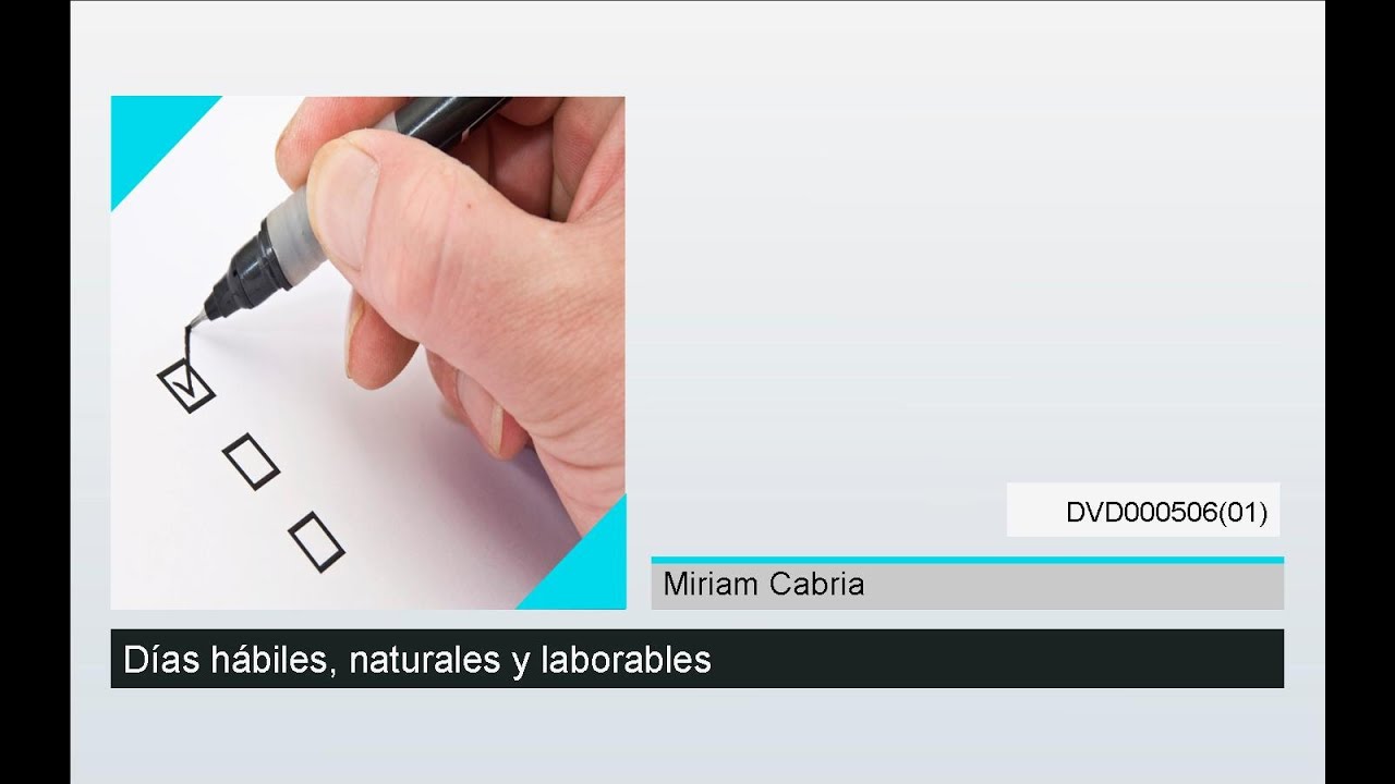Diferencia entre días hábiles y días naturales