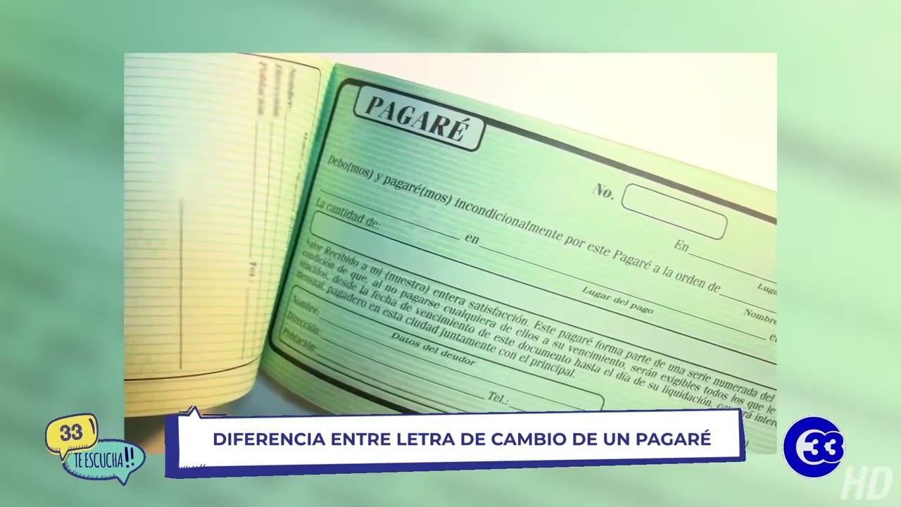 Diferencia entre pagaré y letra de cambio