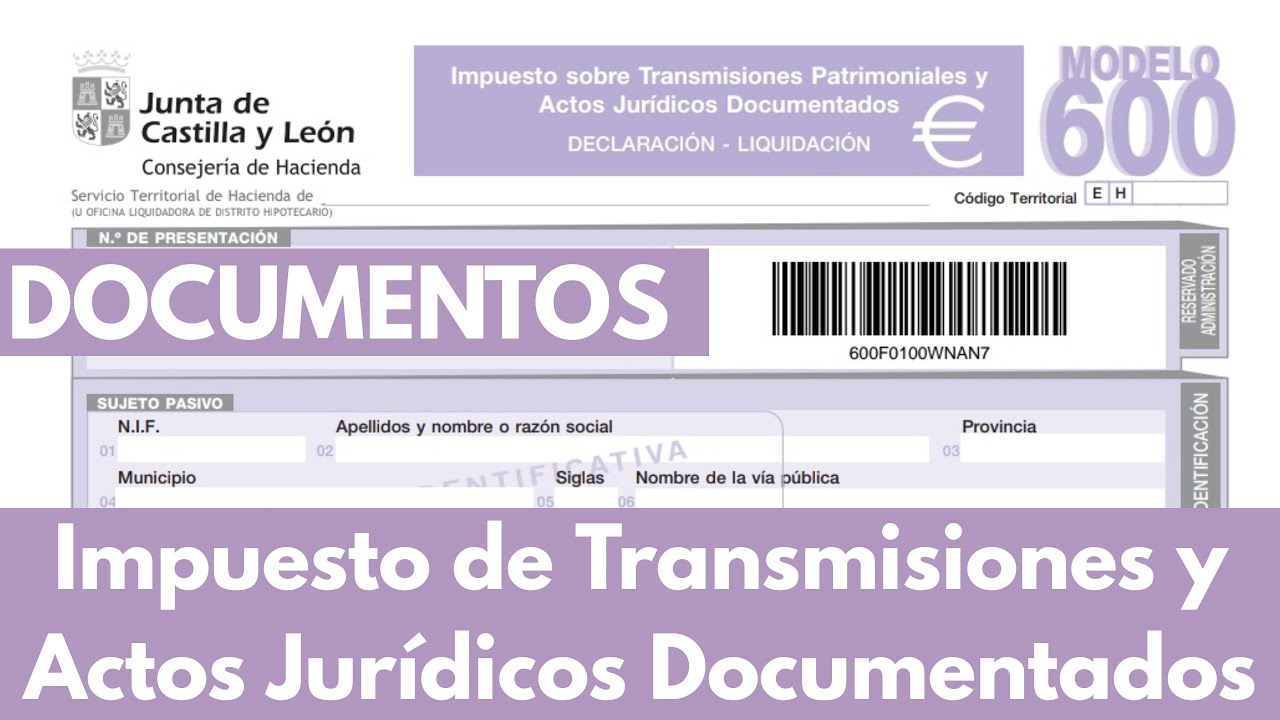 ¿Quién es el transmitente en el modelo 600?