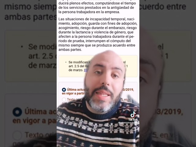 Baja por depresión durante el periodo de prueba