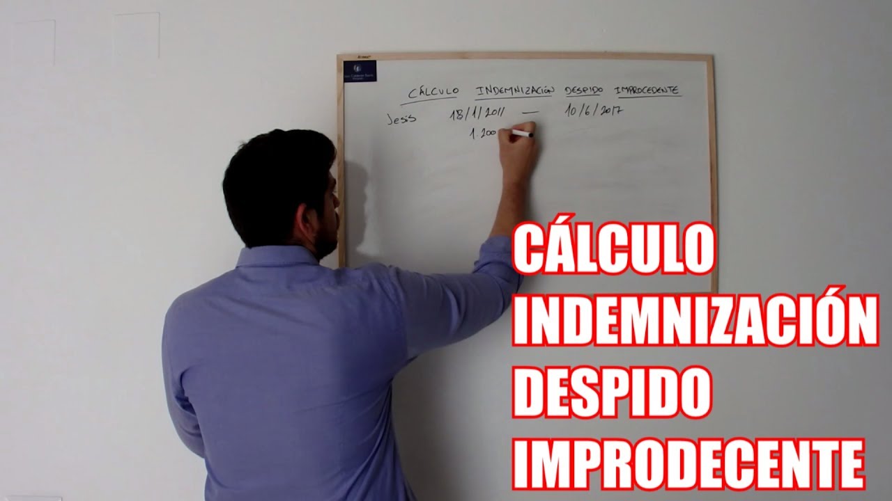 Cálculo de indemnización por despido improcedente
