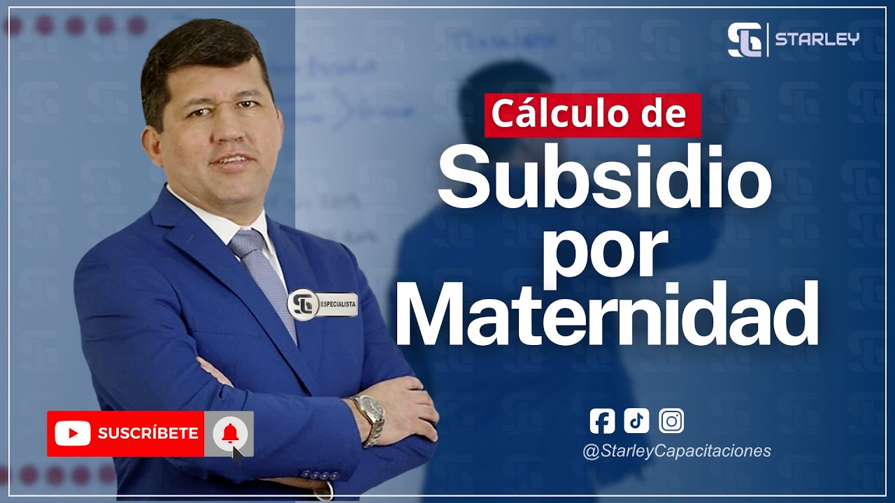 Cálculo del subsidio por baja por maternidad