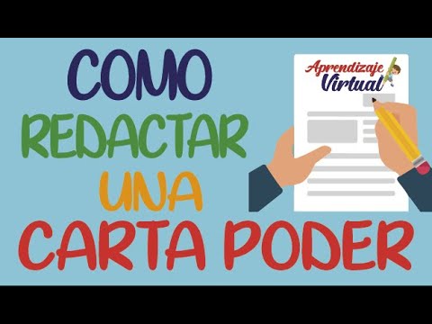 Carta poder para autorizar a un tercero