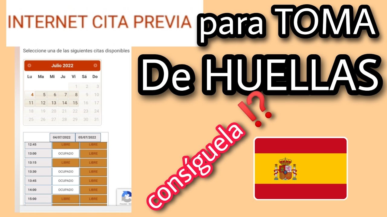 Cómo pedir cita para toma de huellas en Madrid