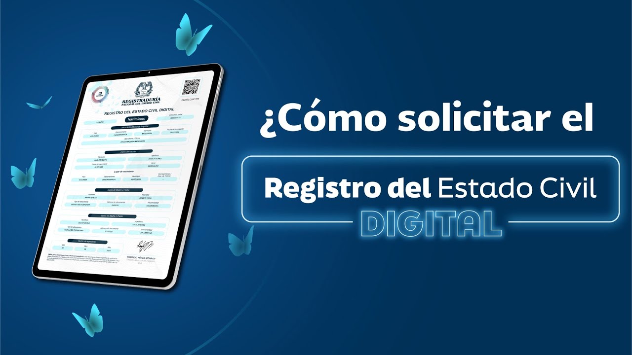Cómo solicitar el registro civil en Colombia por internet