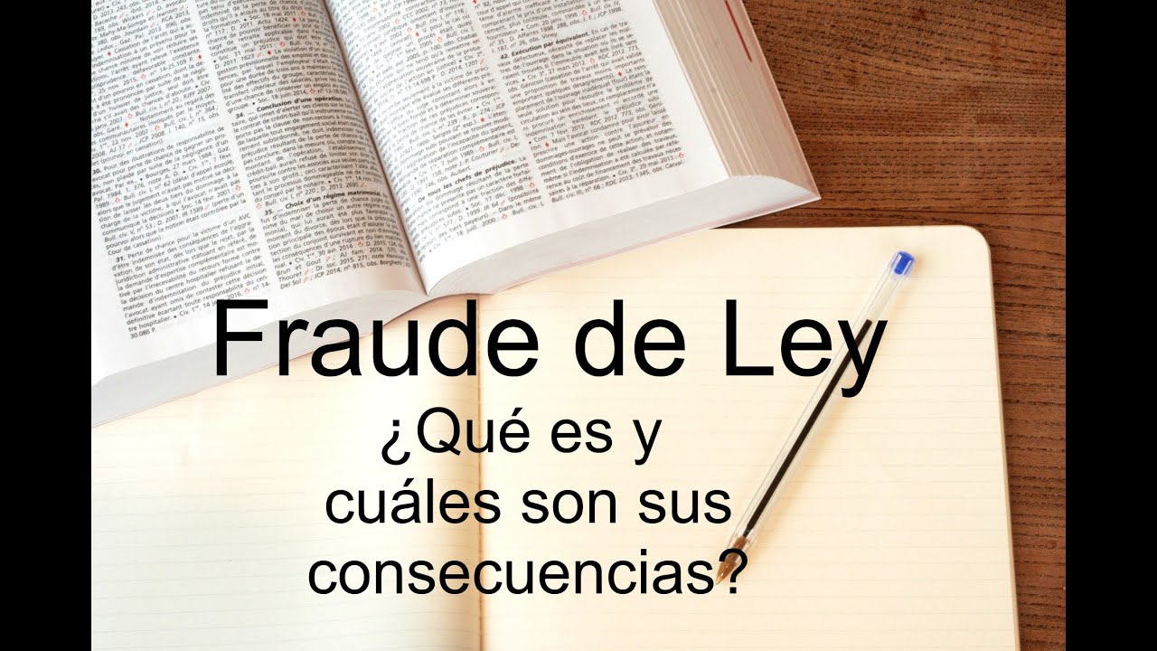 Fraude de ley 6.4 en el Código Civil