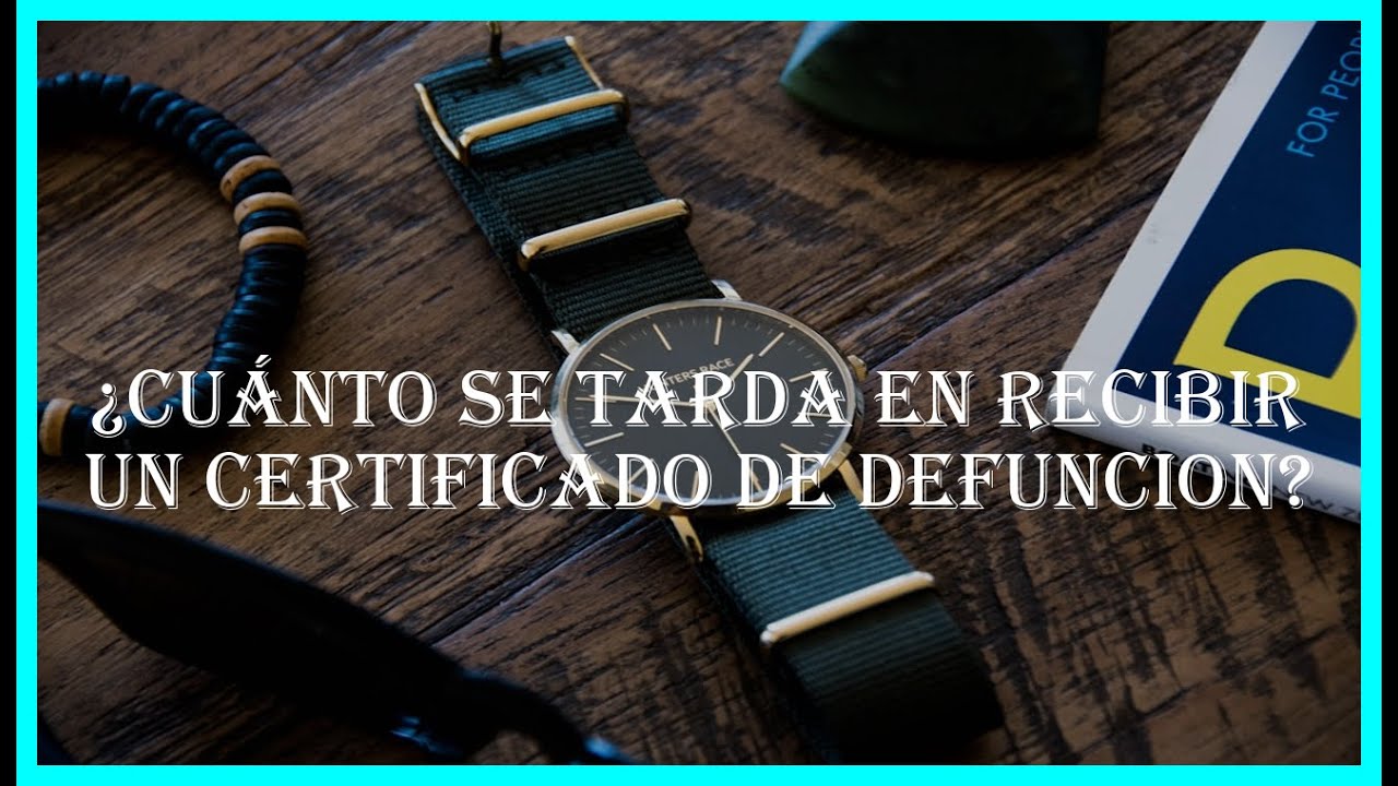 Tiempo de espera para obtener el certificado de defunción