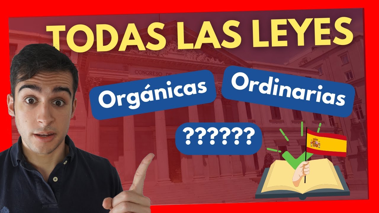 Tipos de leyes en España: esquema y explicación