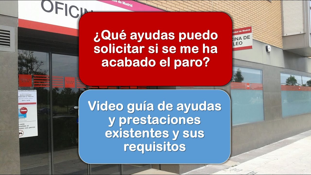 ¿Qué ayuda puedo recibir cuando se me acaba el paro?