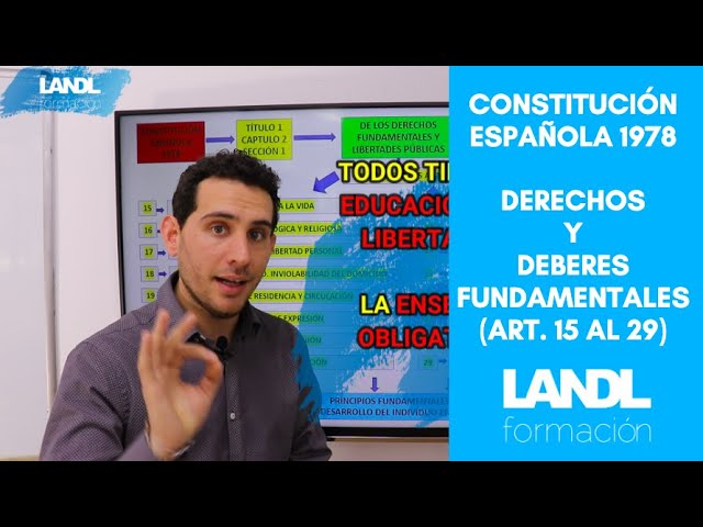 Los derechos y deberes fundamentales en la Constitución Española de 1978