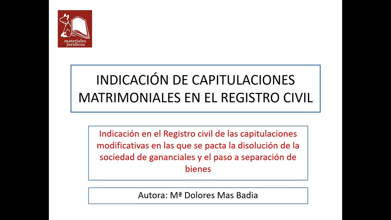 Plazo para inscribir capitulaciones matrimoniales en el registro civil
