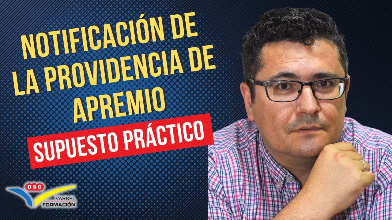 Recibiendo la notificación de la providencia de apremio