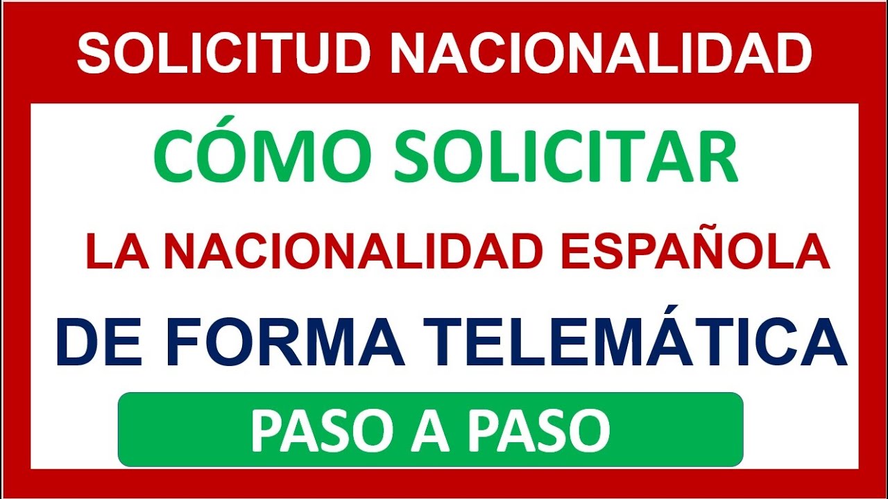 Tiempo de tramitación de la nacionalidad española por vía telemática