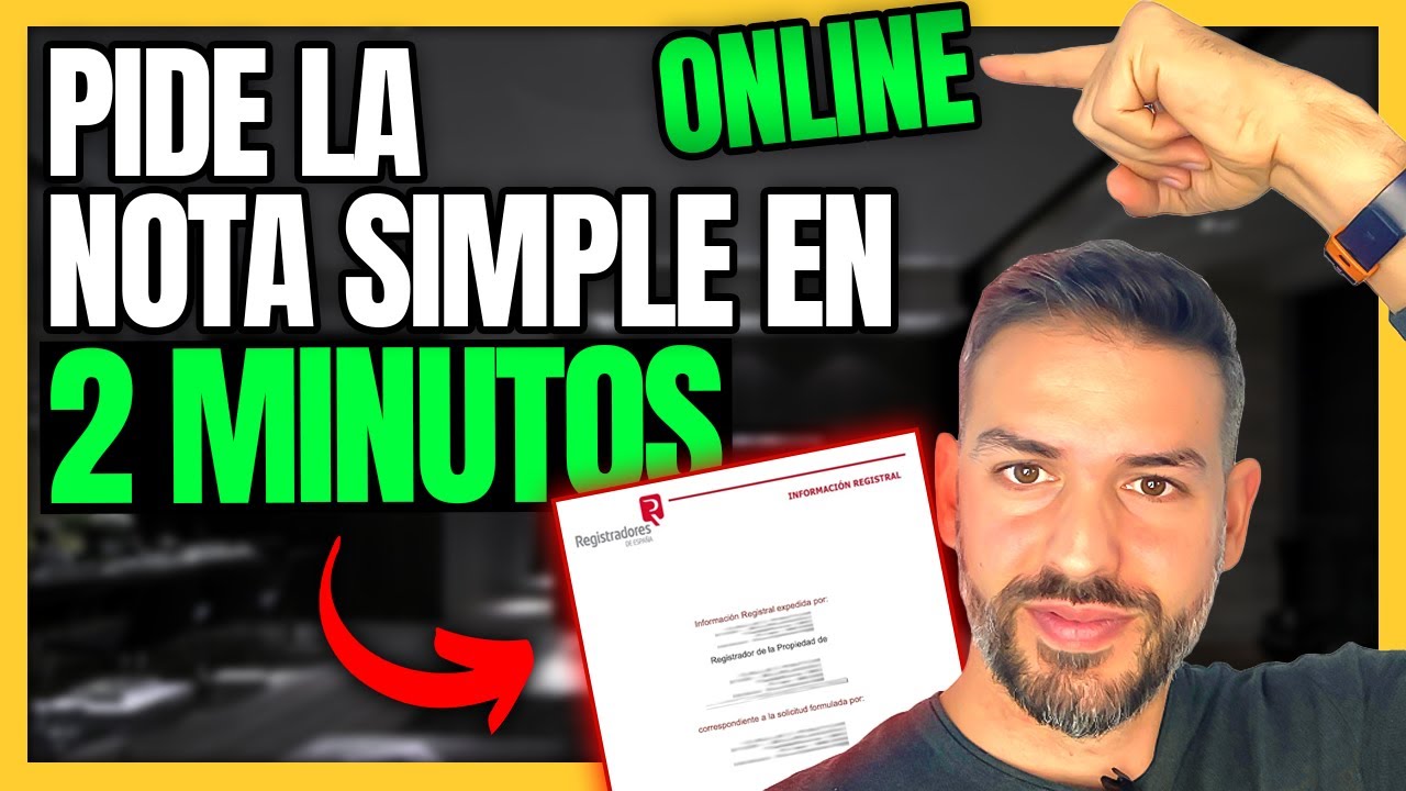 ¿Cuánto cuesta una nota simple del registro de la propiedad?