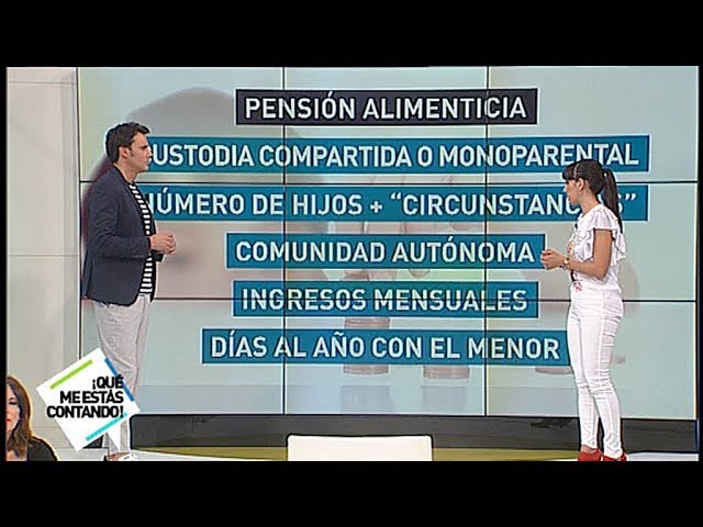 ¿Cuánto se pasa de manutención por hijo en España?