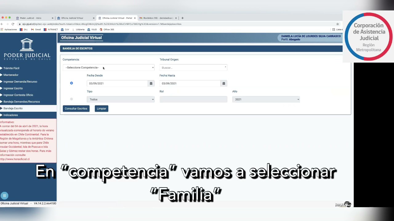 ¿Dónde debe firmar el abogado en un escrito legal?