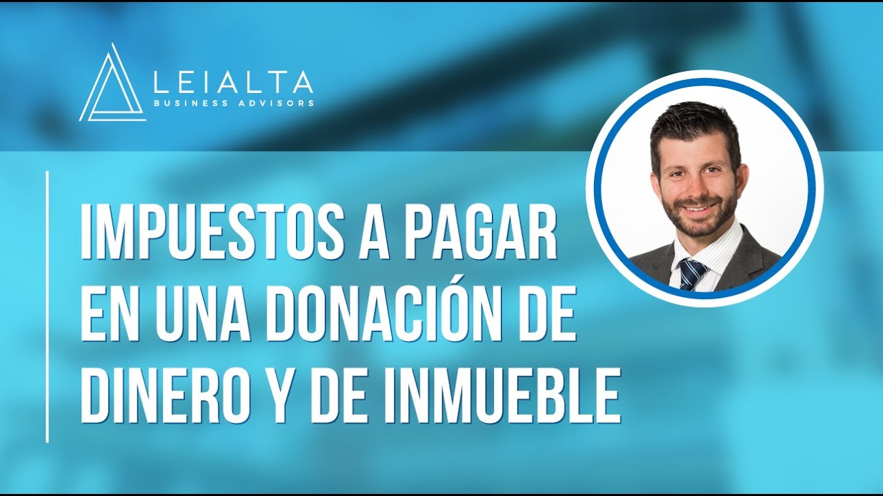 ¿Dónde se paga el impuesto de donaciones?
