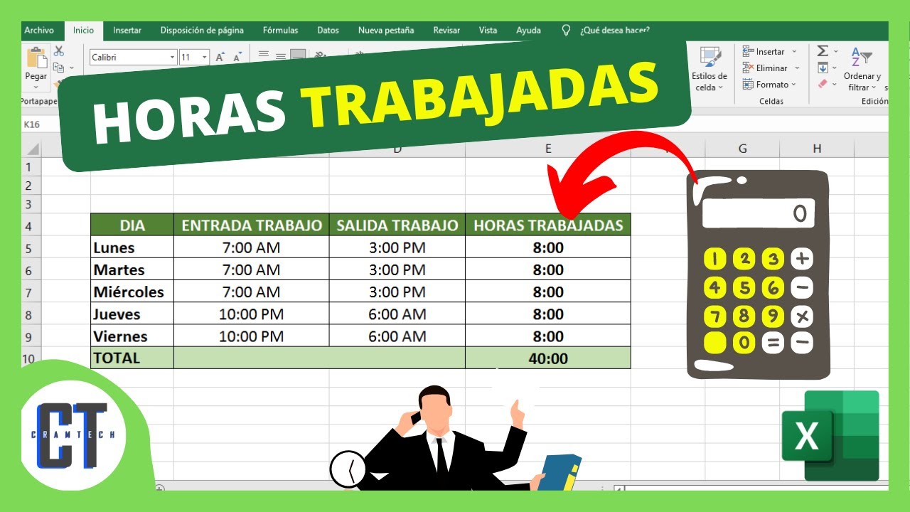 Calcula tu salario anual según el número de horas trabajadas