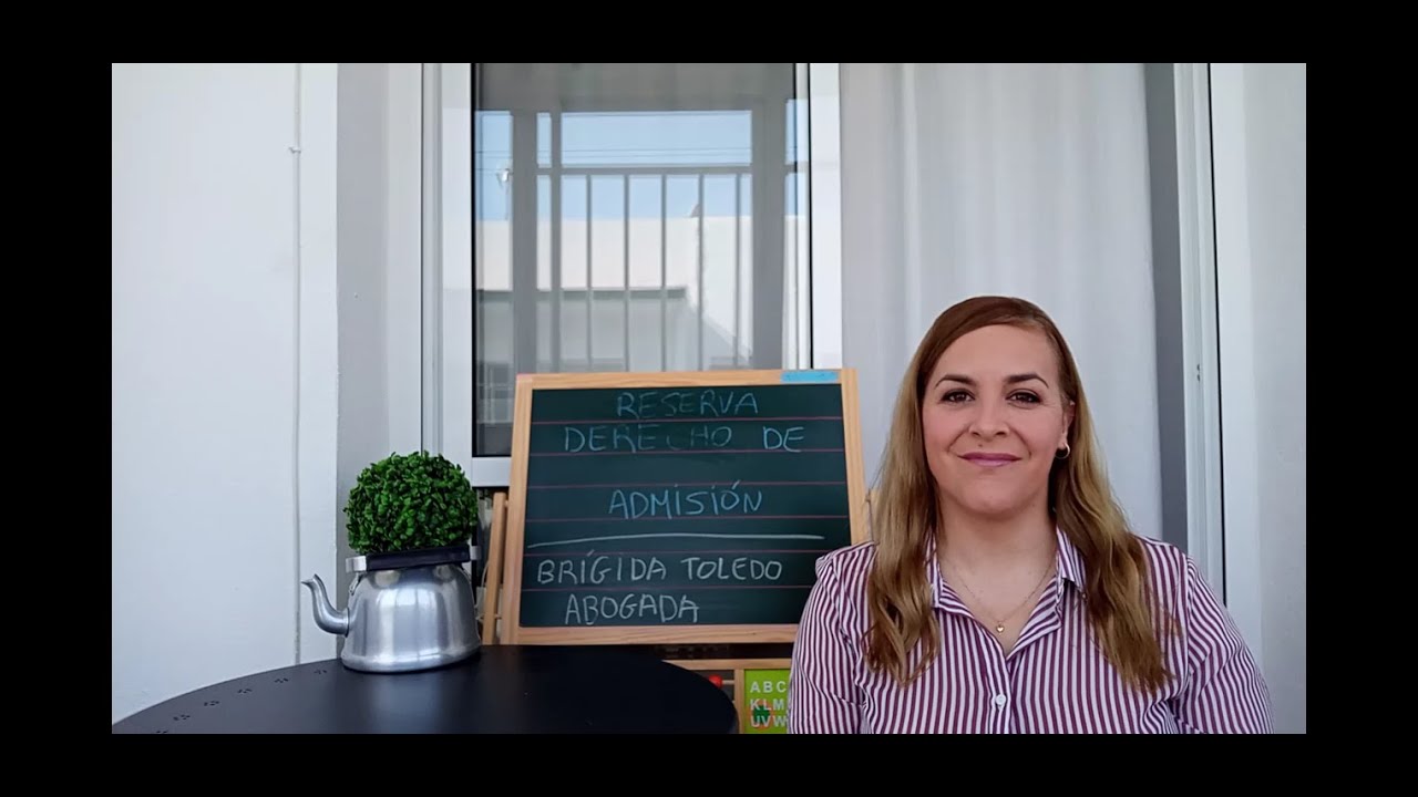 Cartel de derecho de admisión de la Comunidad de Madrid