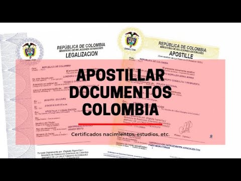Cómo apostillar un documento colombiano en España