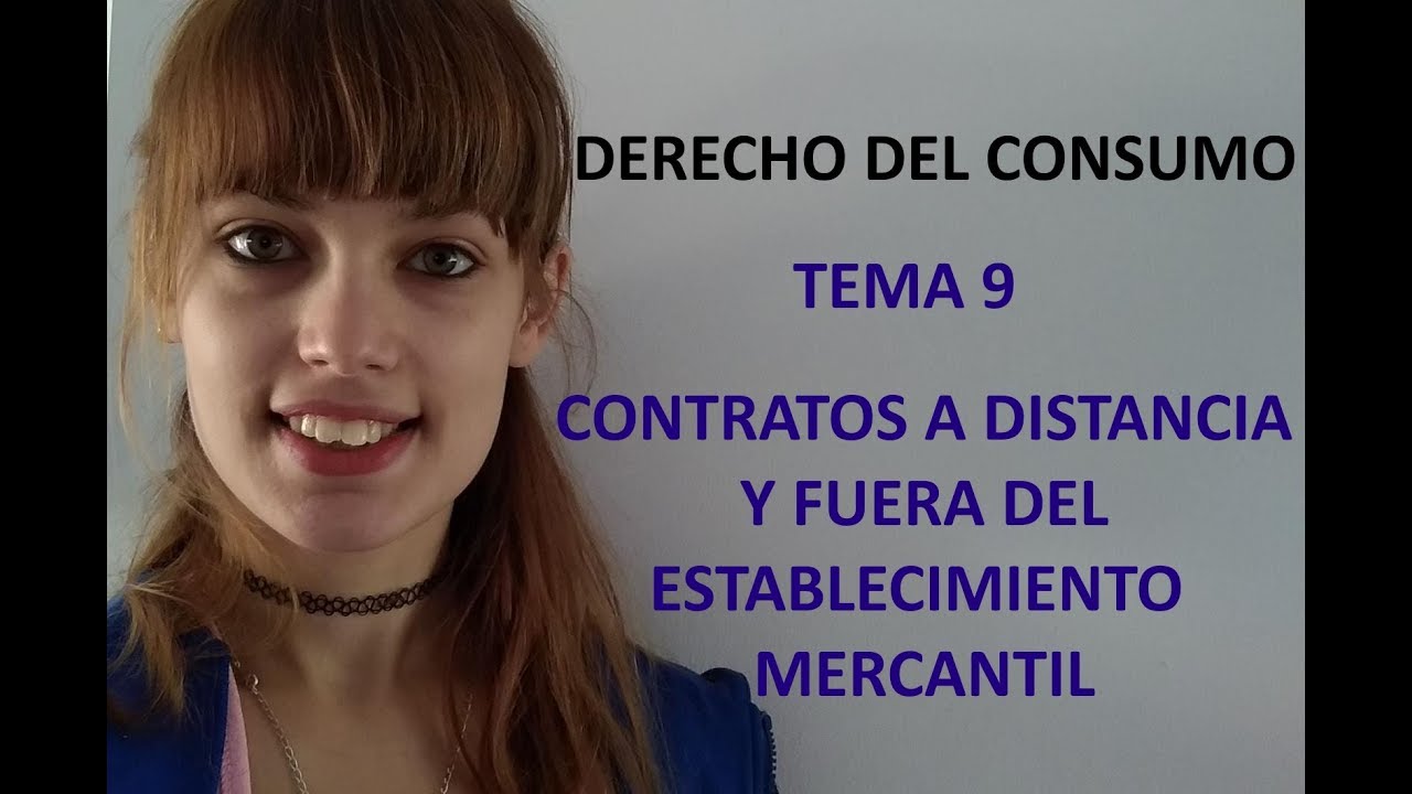 Contratos a distancia y fuera del establecimiento