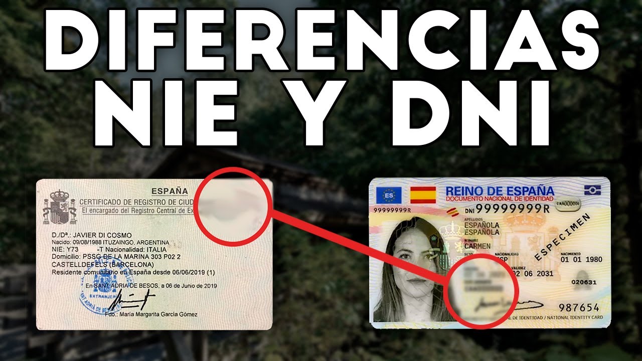 DNI y NIE: ¿Son lo mismo?