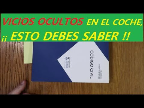 Descubre qué es un vicio oculto en un coche