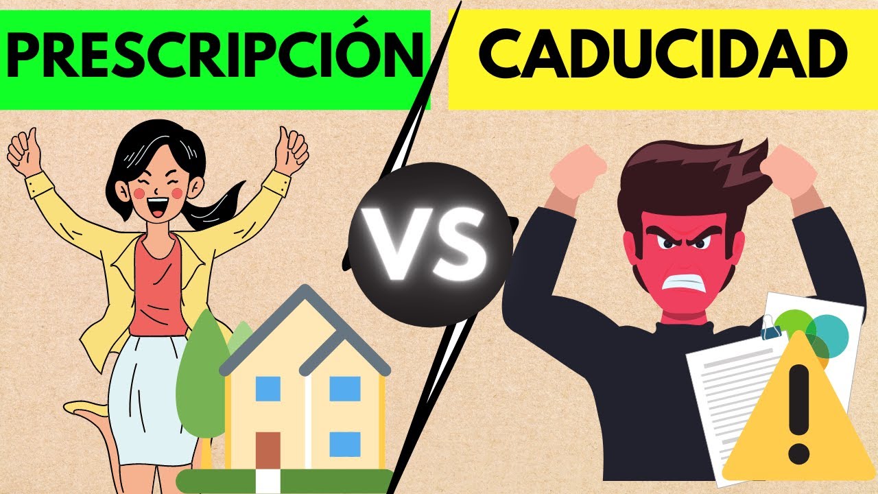 Diferencia entre caducidad y prescripción en derecho administrativo