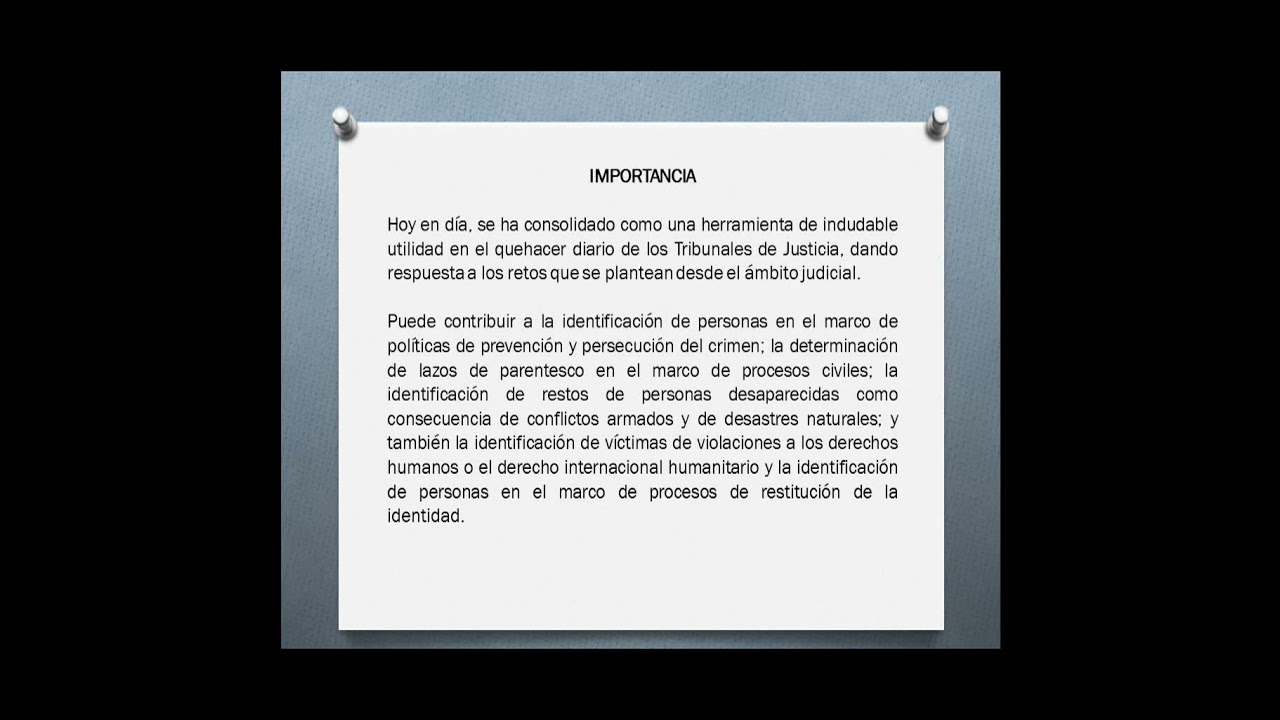 La prueba de ADN en el proceso penal