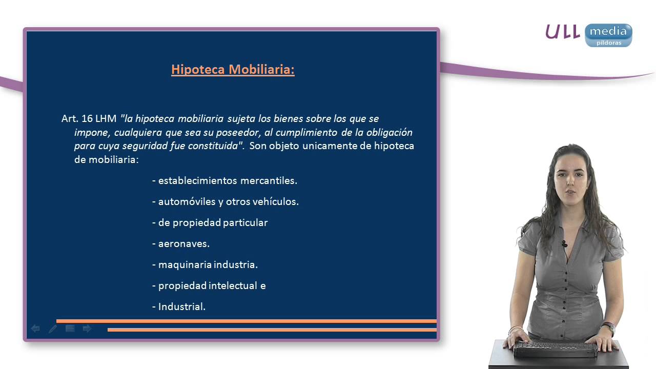 Ley hipoteca mobiliaria y prenda sin desplazamiento