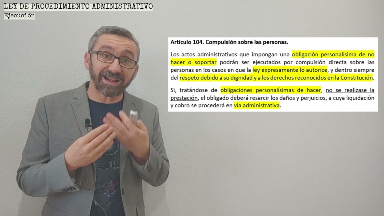 Medios de ejecución forzosa en actos administrativos