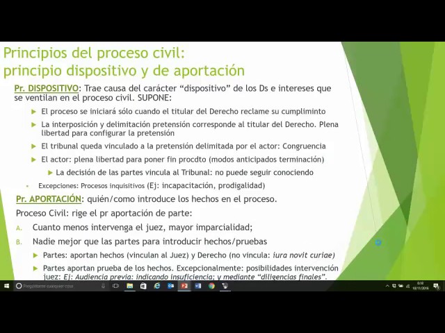 Principio de unidad en proceso civil