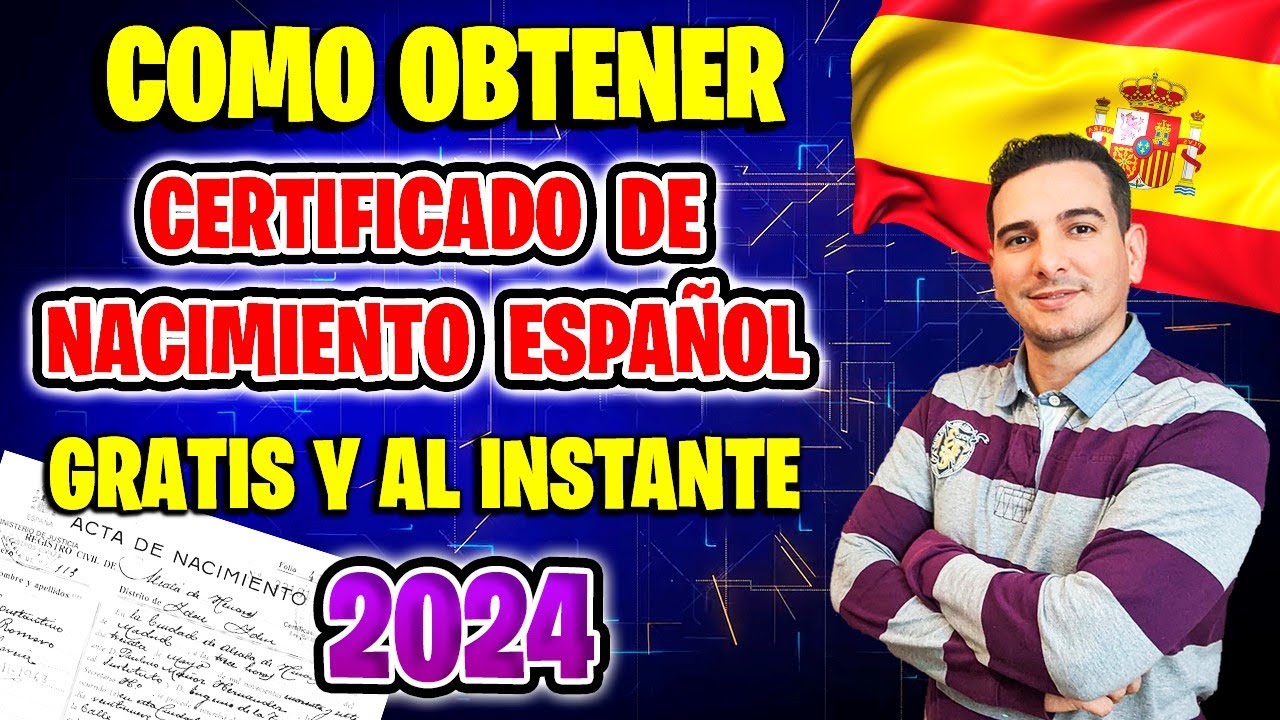 Solicitud de inscripción de nacimiento española