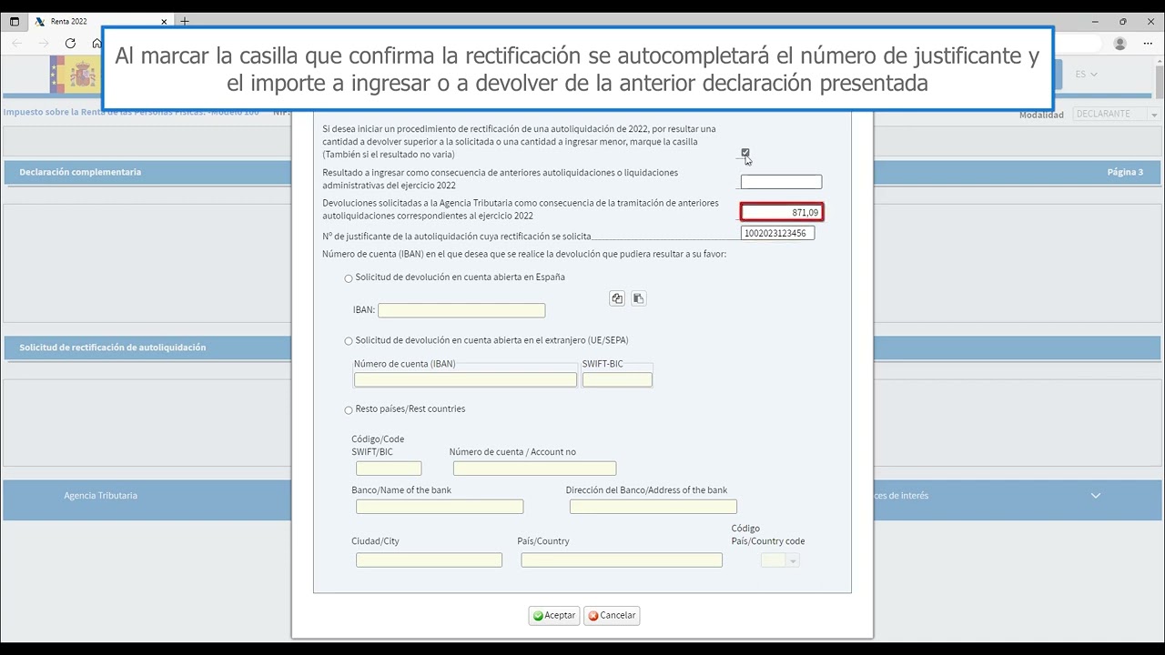 Solicitud de rectificación de la autoliquidación del modelo 303