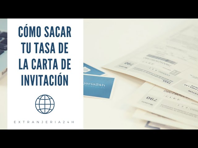 Tasa de carta de invitación