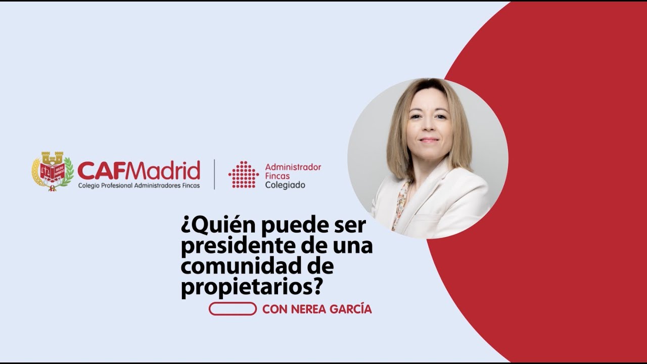 ¿Quién puede ser presidente de una comunidad?